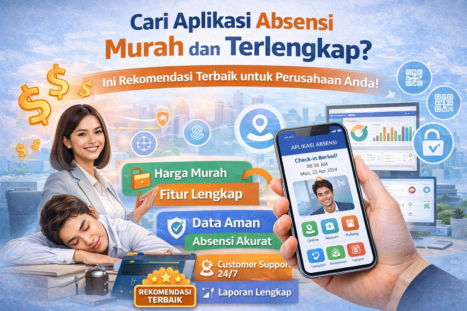 Cari Aplikasi Absensi Murah dan Terlengkap? Ini Rekomendasi Terbaik untuk Perusahaan Anda!